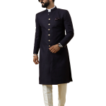 Classic Blue Berry Achkan for Men | Elegant Ethnic Wear | Jaipurio
